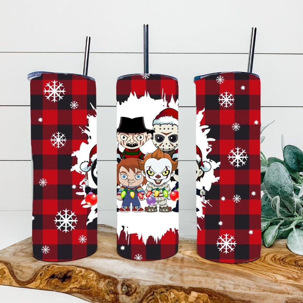 Christmas Horror 20oz Tumbler With Straw